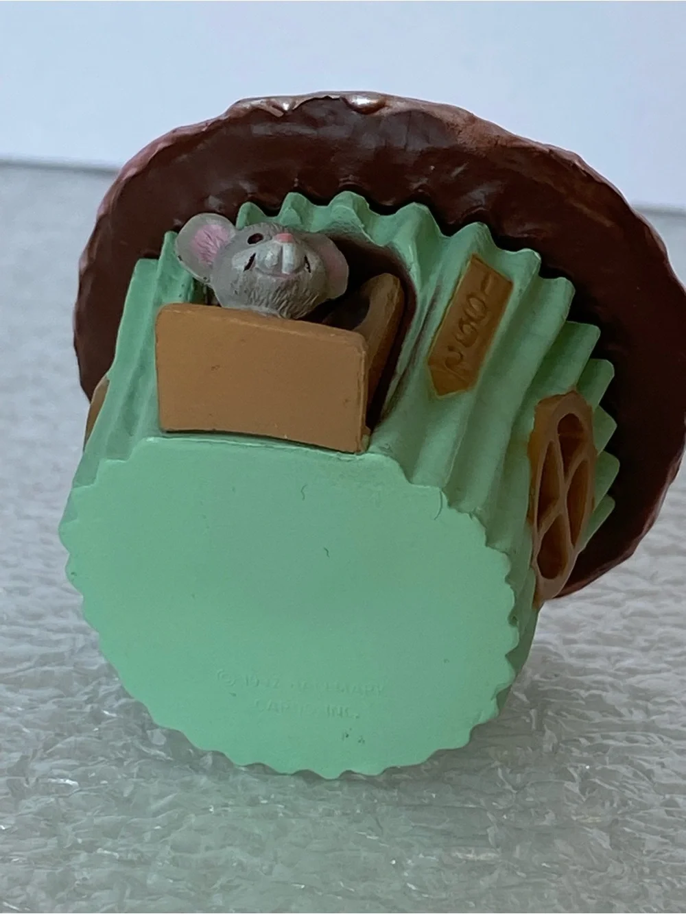 Vintage 1992 Hallmark Keepsake New Home Cupcake Mouse Christmas Ornament